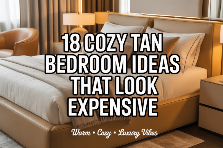 18 Cozy Tan Bedroom Ideas That Look Expensive but Feel Warm & Relaxing