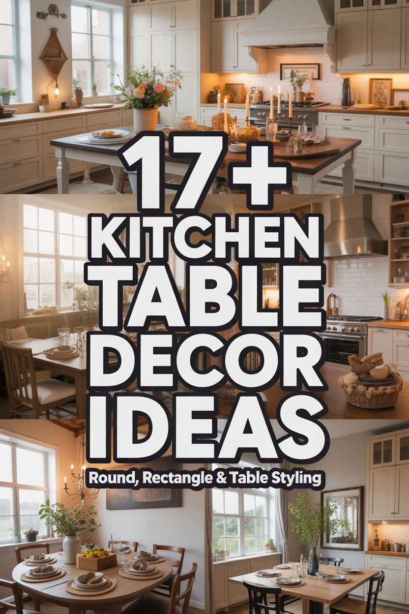 Kitchen Table Decor Ideas by Shape