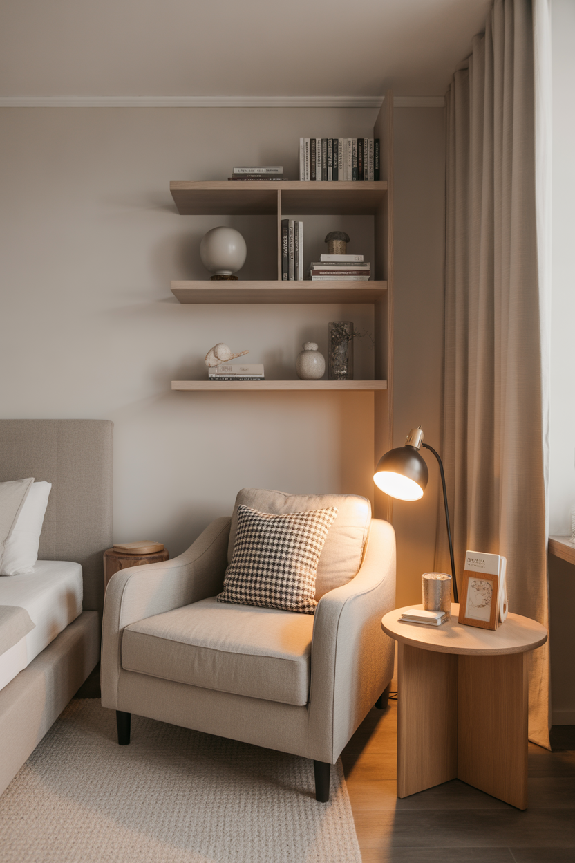 bedroom reading cozy corner with reading nook