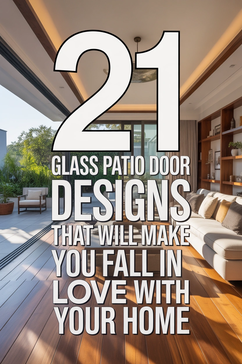 Luxury glass patio door designs with stylish modern home inspiration