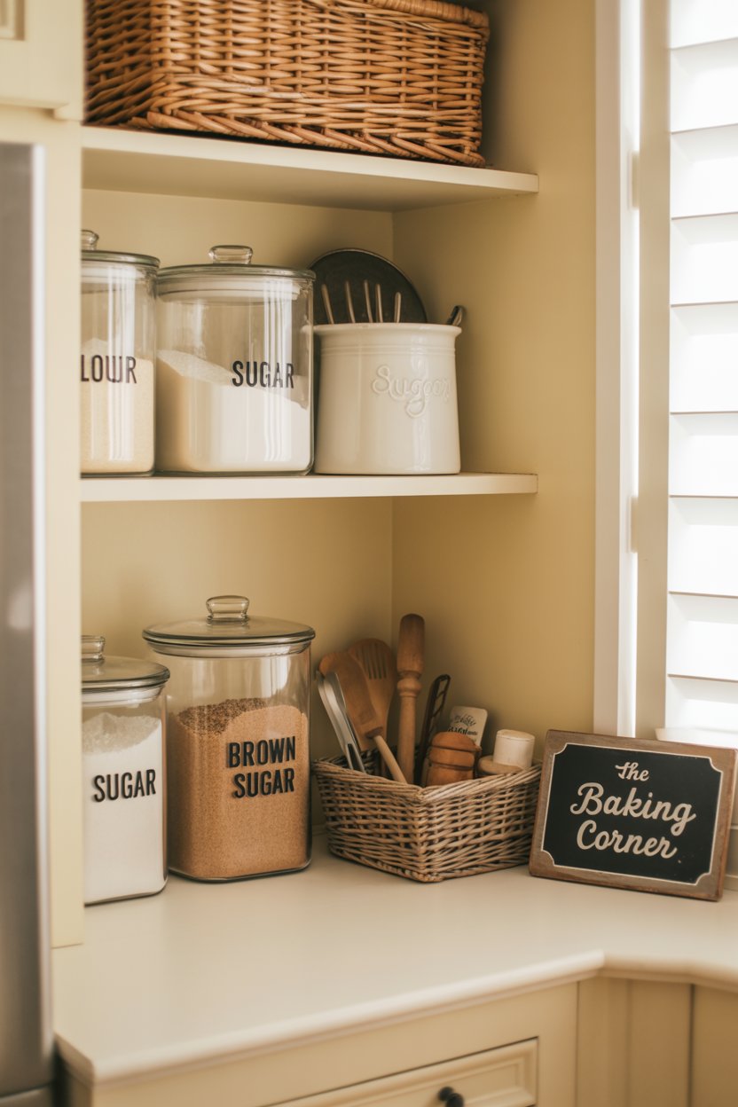 rustic-farmhouse-pantry-baking-zone-corner-organization