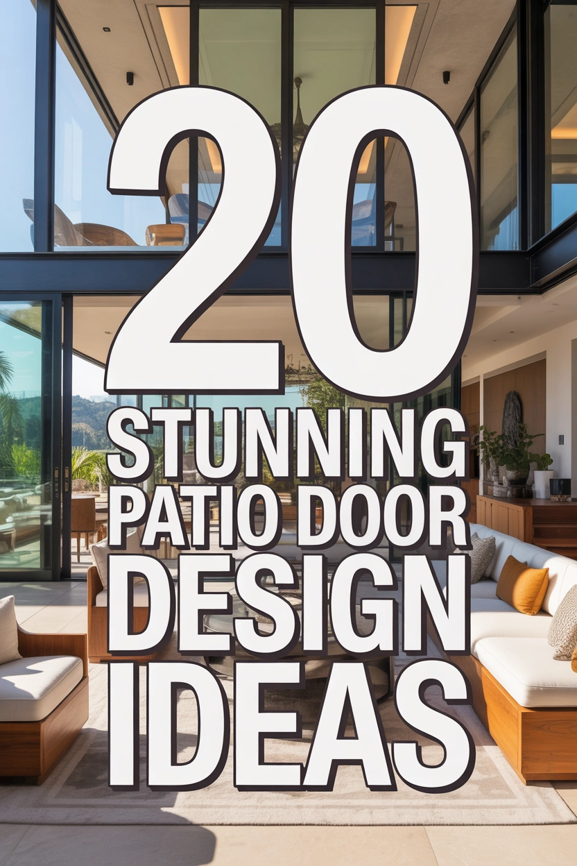 Stylish modern patio door ideas with luxury indoor outdoor home design