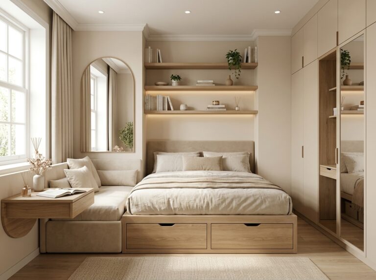 Small bedroom ideas for 2026 with smart space-saving decor