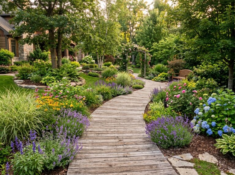 Beautiful wooden walkway ideas for backyard landscaping