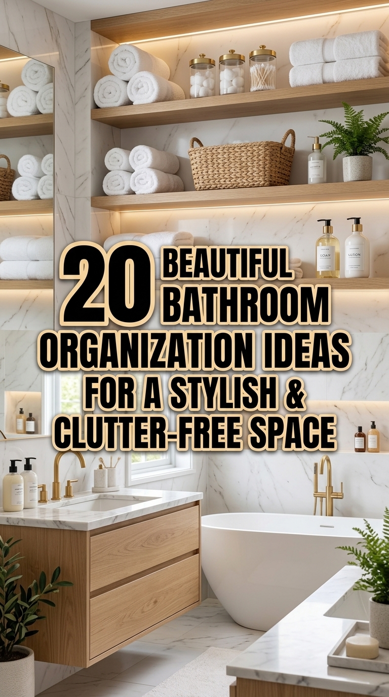 Luxury bathroom organization ideas for a clutter-free space