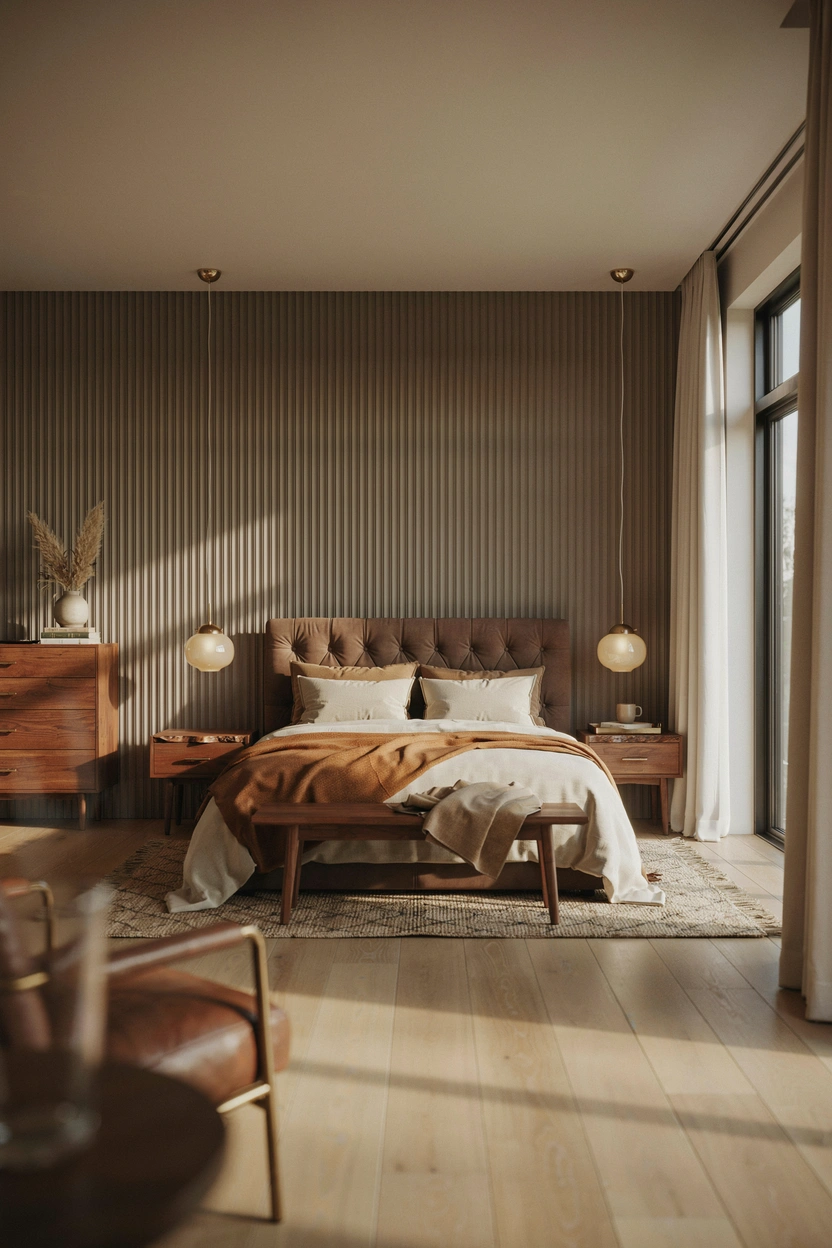 Brown paint shade guide for bedrooms — from caramel to espresso, how to choose the right brown for your bedroom walls