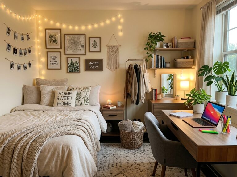 Cozy and aesthetic dorm room ideas for college girls