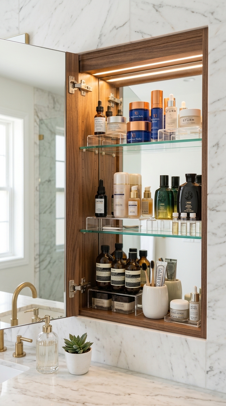 Organized medicine cabinet
