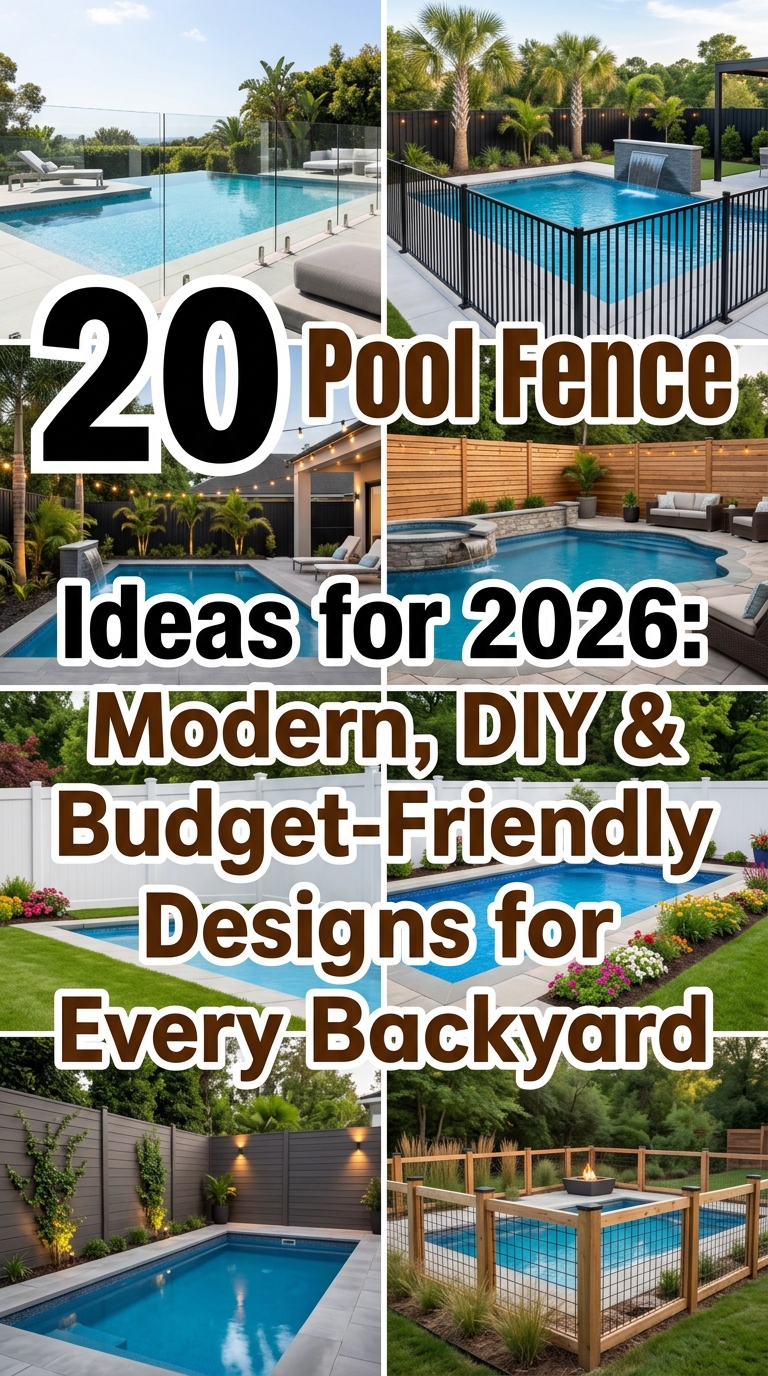 Modern pool fence ideas