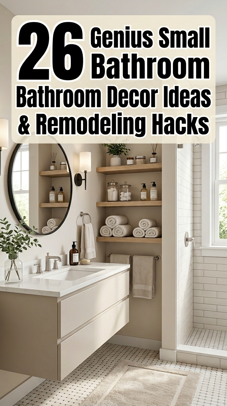 Stylish small bathroom decor and storage ideas