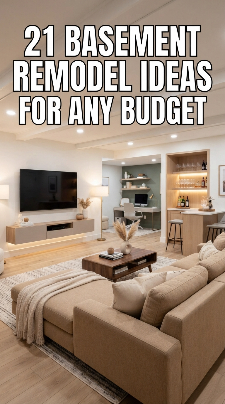 21 basement remodel ideas for any budget with a cozy modern finished basement