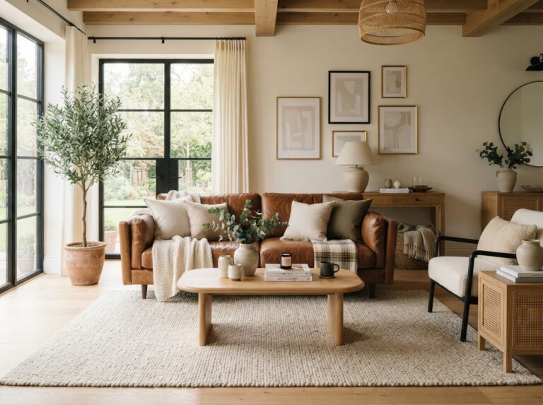 20 Brown Couch Living Room Ideas That Feel Warm, Not Dated