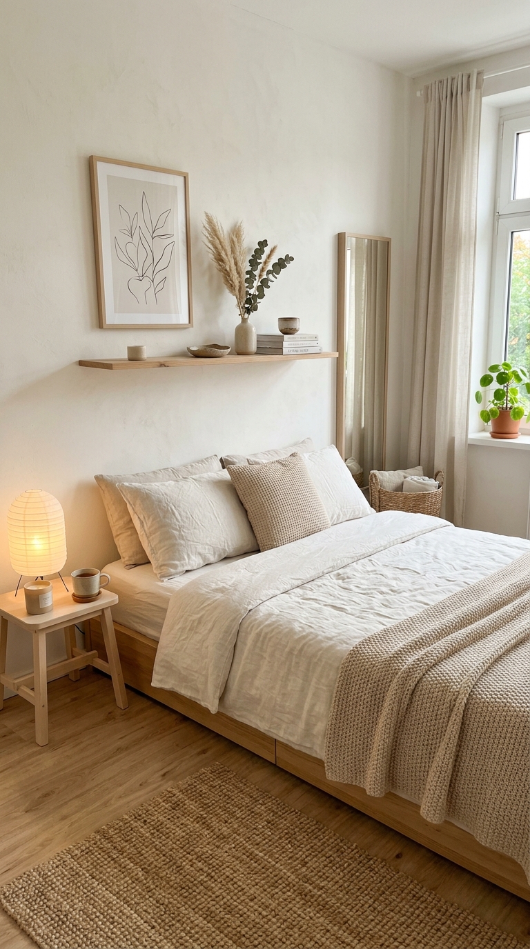 Budget-friendly Japandi bedroom styling ideasBudget-friendly Japandi bedroom styling ideas