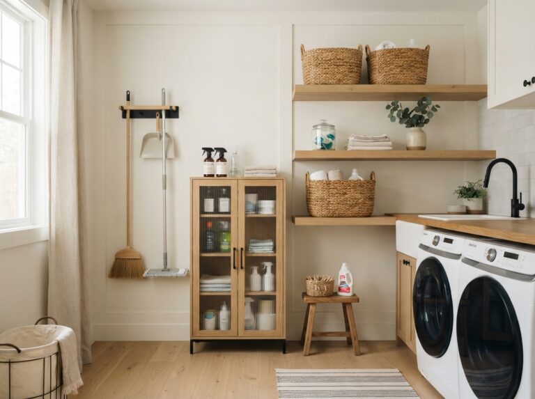 Stylish broom storage ideas with modern wall-mounted organizers and space-saving home storage solutions