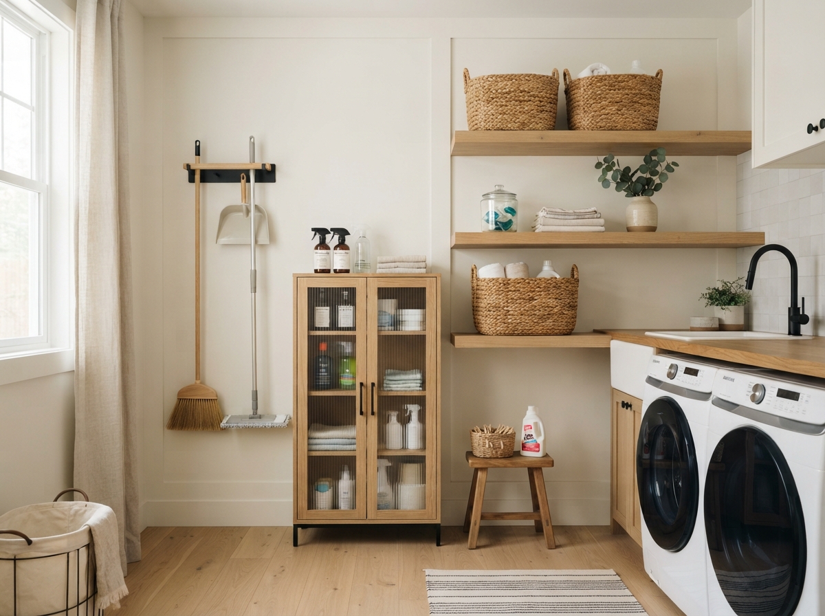 Stylish broom storage ideas with modern wall-mounted organizers and space-saving home storage solutions