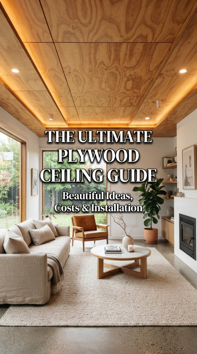 The Ultimate Plywood Ceiling Guide featuring beautiful plywood ceiling ideas, installation tips, and cost inspiration for modern homes.