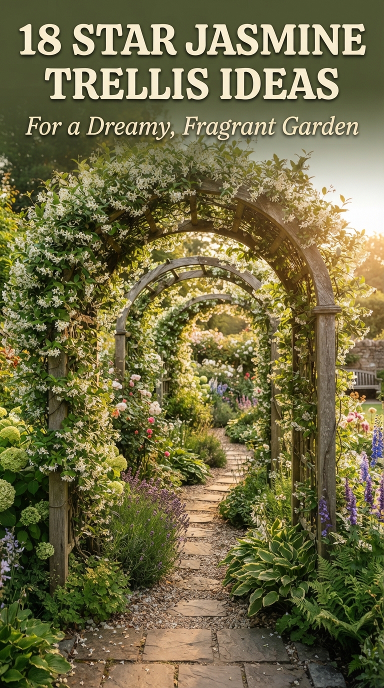 18 star jasmine trellis ideas for a dreamy fragrant garden