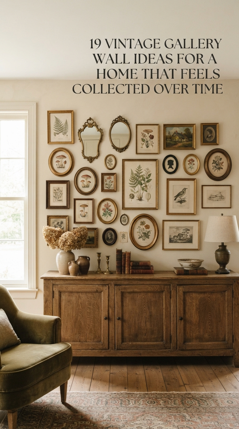19 vintage gallery wall ideas for a home that feels collected over time