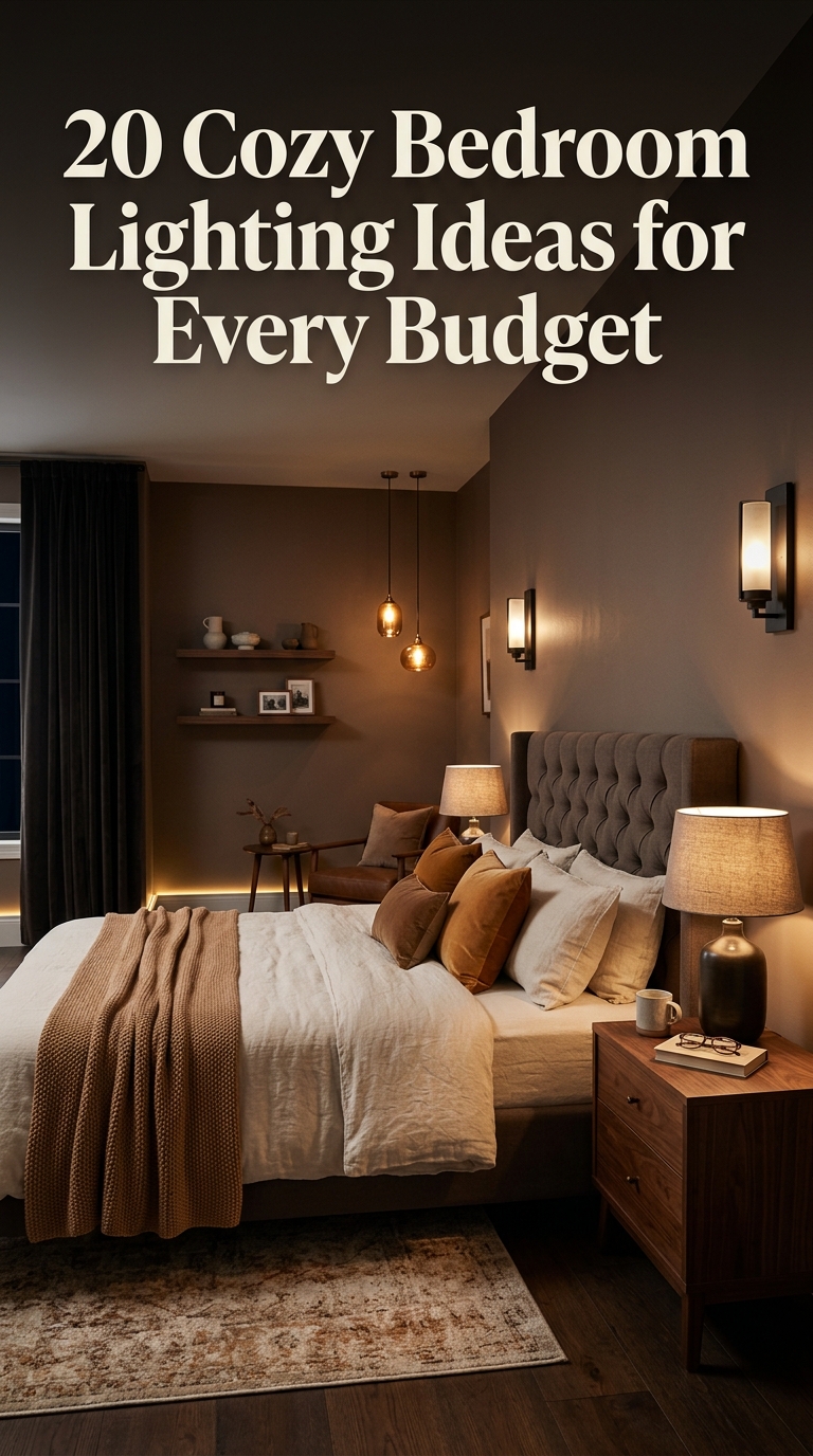 20 cozy bedroom lighting ideas for every budget with warm layered lighting