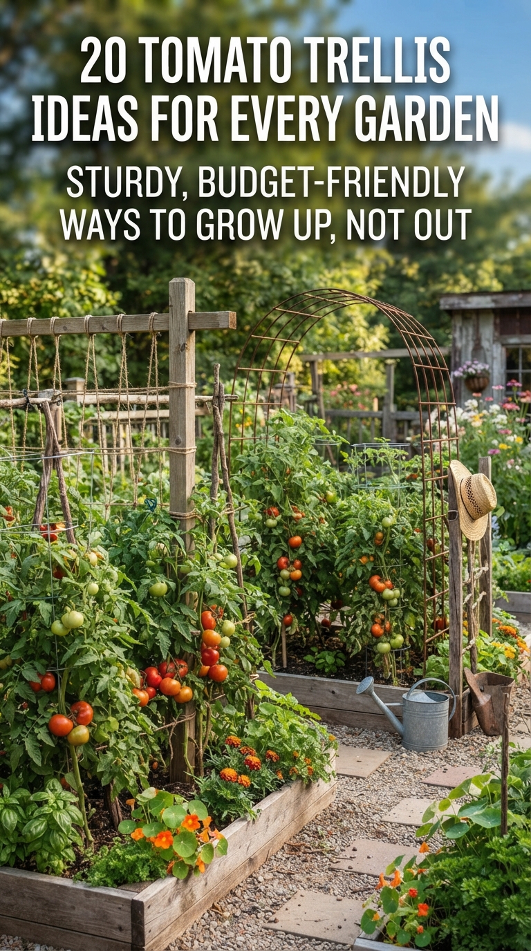 20 tomato trellis ideas for sturdy and budget-friendly vertical garden growing