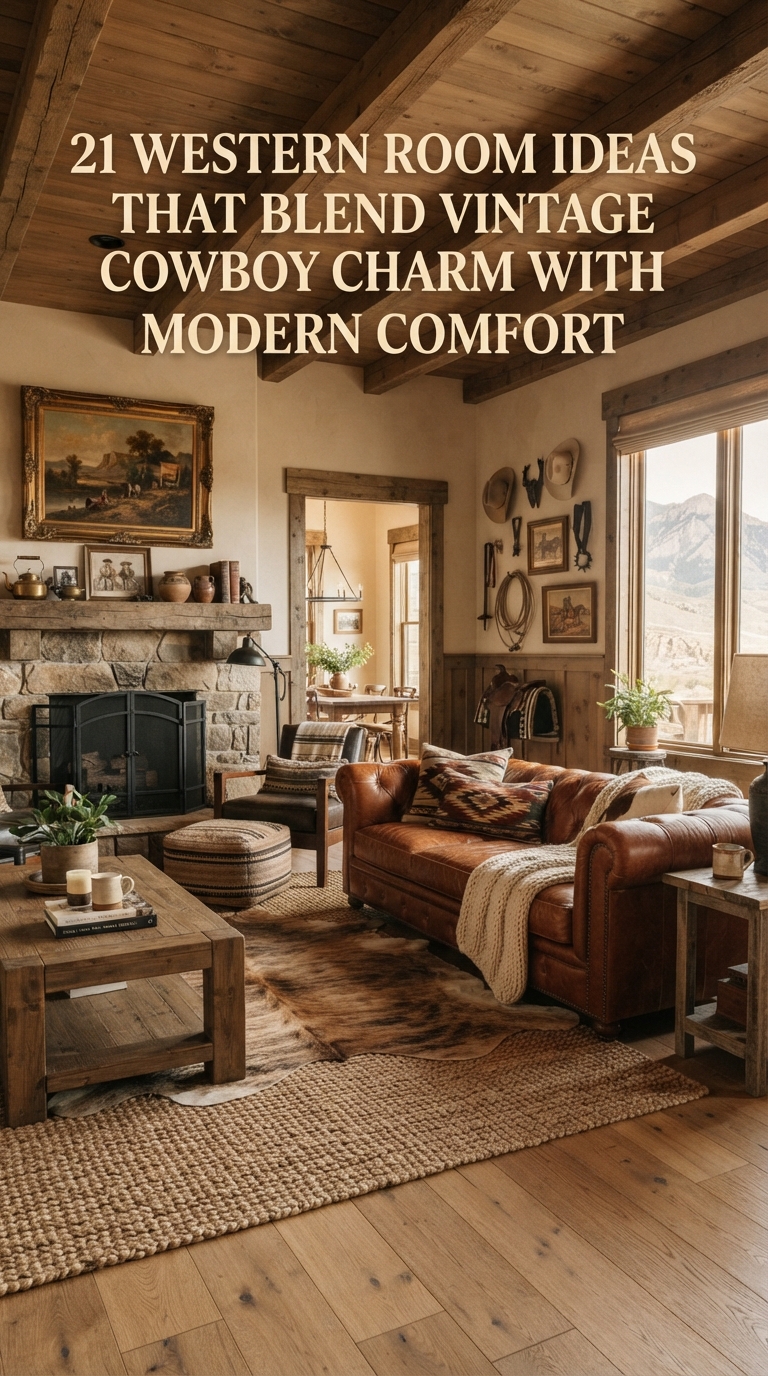 21 Western room ideas that blend vintage cowboy charm with modern comfort