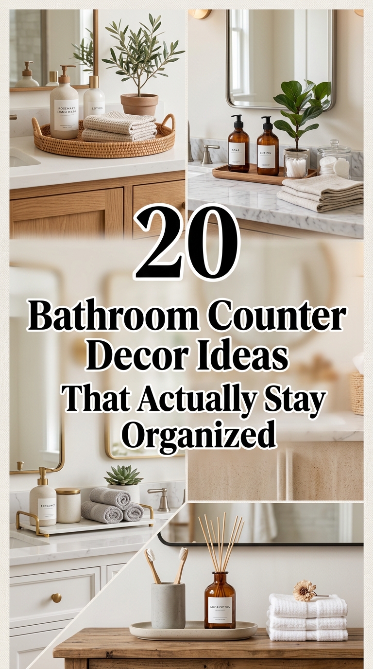 20 bathroom counter decor ideas that stay organized