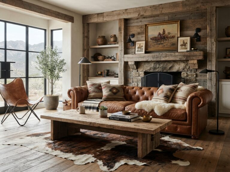 21 Western Room Ideas That Blend Vintage Cowboy Charm With Modern Comfort