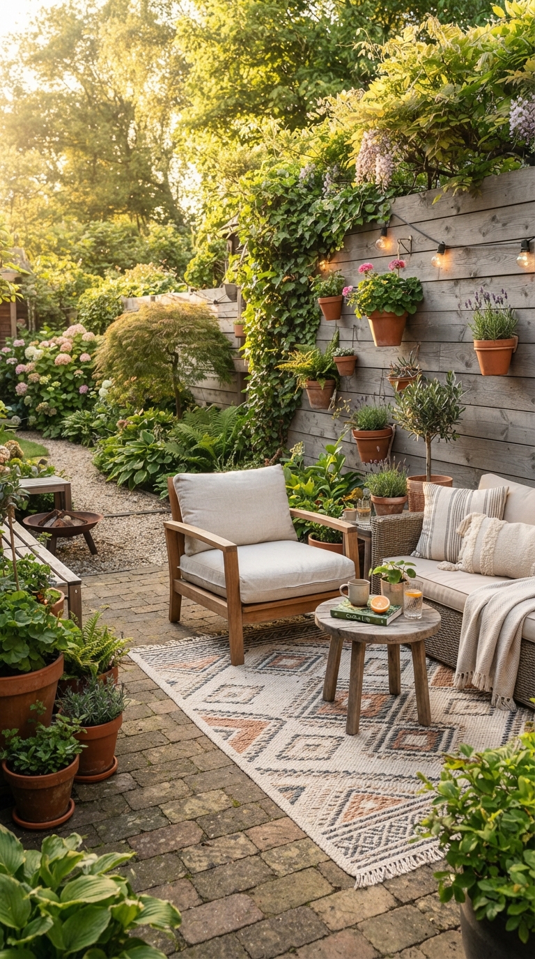 Naturally weathered gray horizontal wood fence idea for a backyard