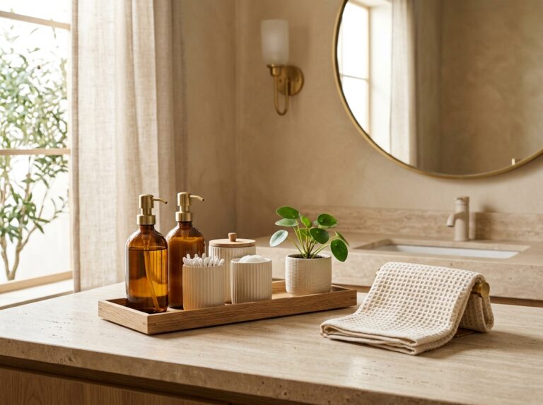 20 Bathroom Counter Decor Ideas That Actually Stay Organized