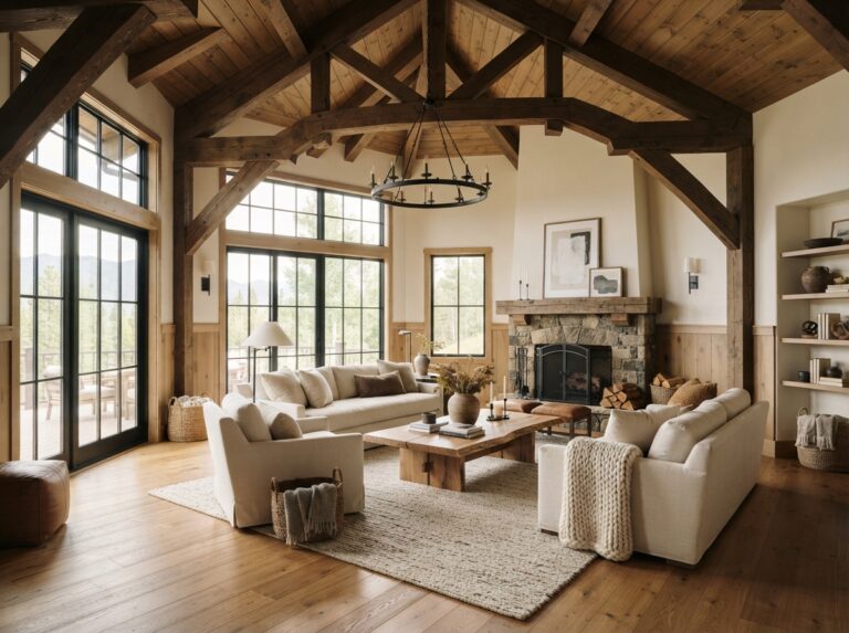 Vaulted Ceiling With Wood Beams: 20 Genius Ideas for Every Style & Budget