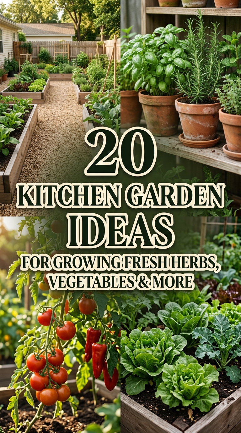 20 kitchen garden ideas for growing fresh herbs and vegetables
