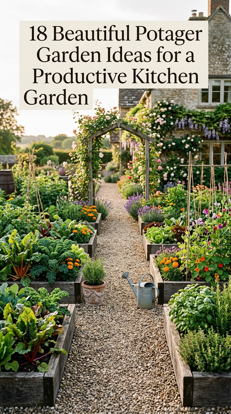 18 Beautiful Potager Garden Ideas for a Productive Kitchen Garden