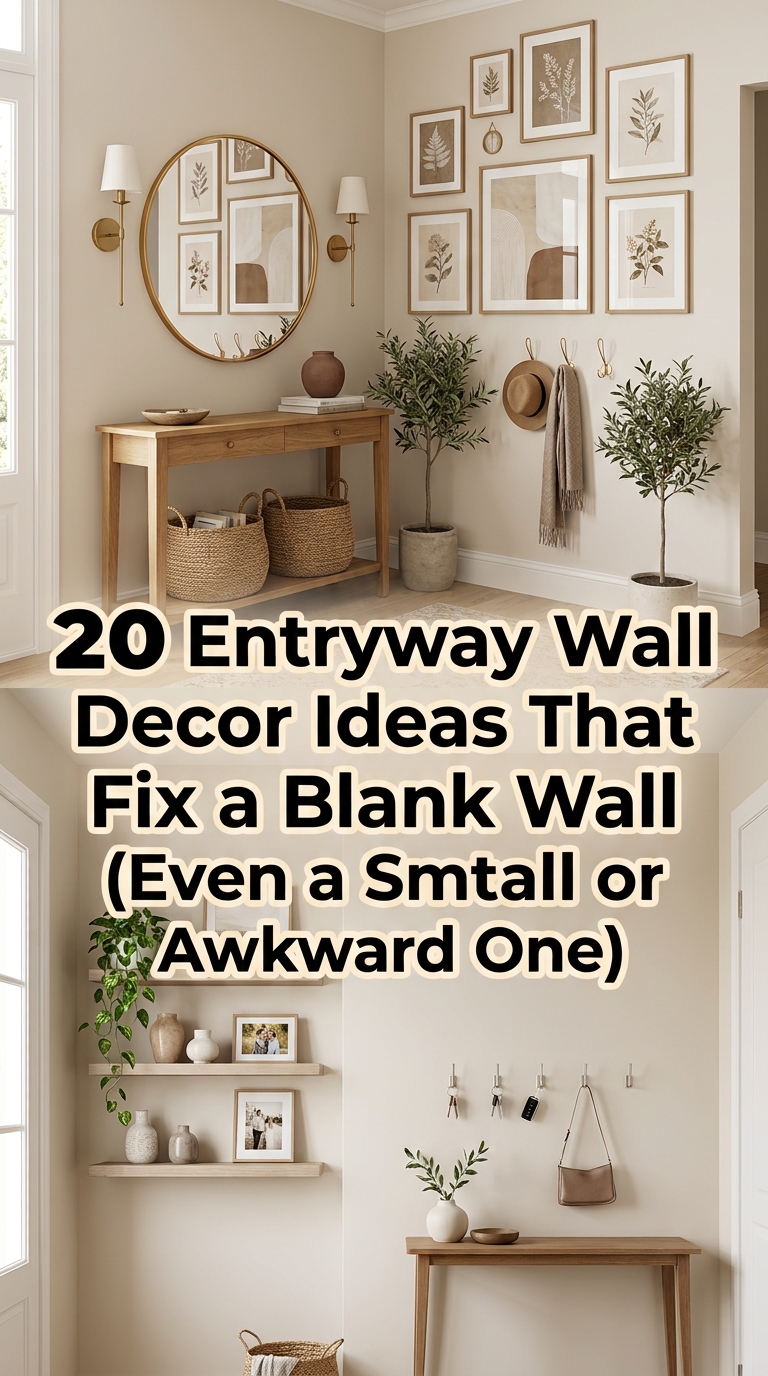 20 entryway wall decor ideas for transforming blank, small, and awkward walls