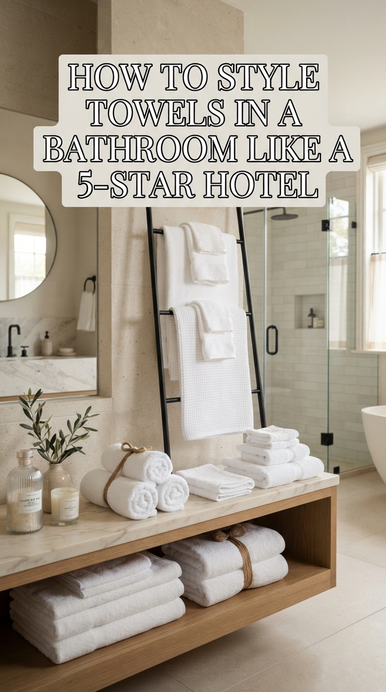 How to style bathroom towels like a 5-star hotel